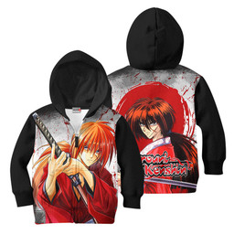 Kenshin Himura Kids Hoodie Rurouni Kenshin Anime Custom Clothes PT1801 Gear Otaku