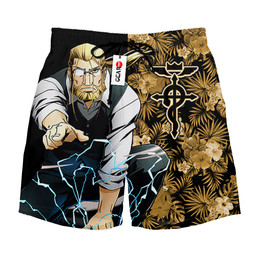 Van Hohenheim Hawaii Short Pants Custom Anime Merch NTT1302 NTT130223107B-2-Gear-Otaku