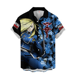 Olivier Mira Armstrong Hawaiian Shirts Custom Anime Clothes NTT1302 NTT130223103A-2-Gear-Otaku