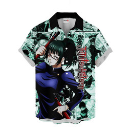 Maki Zenin Hawaiian Shirts Custom Anime Clothes NTT1302 NTT130223307A-2-Gear-Otaku