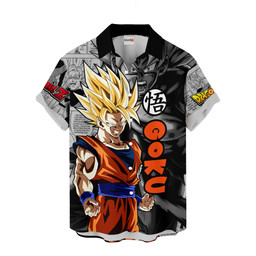 Goku Super Saiyan Hawaiian Shirts Custom Manga Anime Clothes NTT1503 NTT150323106A-2-Gear-Otaku
