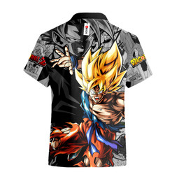 Goku Super Saiyan Hawaiian Shirts Custom Manga Anime Clothes NTT1503 NTT150323106A-3-Gear-Otaku