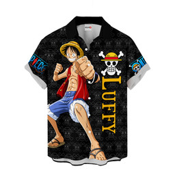 Luffy Hawaiian Shirts Custom Anime Clothes NTT1503 NTT150323201A-2-Gear-Otaku