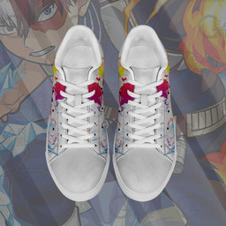 Shoto Todoroki Skate Shoes My Hero Academia Custom Anime Shoes PN10 - 4 - GearOtaku
