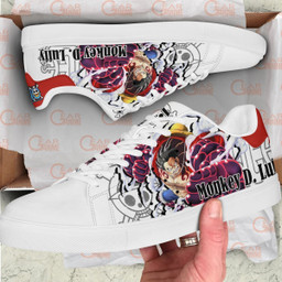 Monkey D Luffy Skate Sneakers Custom Anime One Piece Shoes Gift Idea - 2 - GearOtaku