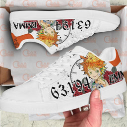 Emma 63194 Skate Sneakers Custom The Promised Neverland Anime Shoes - 2 - GearOtaku