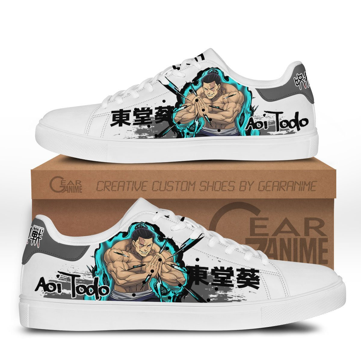 Aoi Todo Skate Sneakers Custom Anime Jujutsu Kaisen Shoes - 1 - GearOtaku