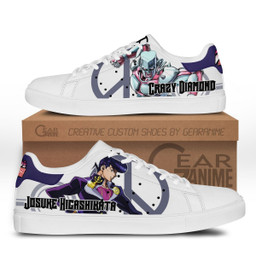 Josuke Higashikata Skate Sneakers Custom Anime Jojo's Bizarre Adventure Shoes - 1 - GearOtaku