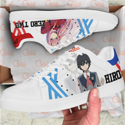Darling in the Franxx Zero Two and Hiro Skate Sneakers Custom Anime Shoes - 2 - GearOtaku
