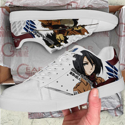 Mikasa Ackerman Skate Sneakers Attack On Titan Anime Shoes PN10 - 2 - GearOtaku