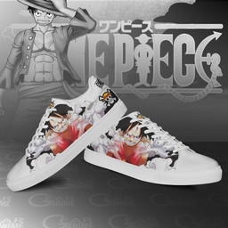 Monkey D Luffy Skate Shoes One Piece Custom Anime Shoes - 2 - GearOtaku