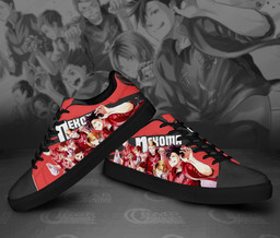 Haikyu Nekoma Skate Shoes Black Haikyu!! Custom Anime Shoes - 2 - GearOtaku