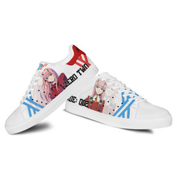 Darling in the Franxx Zero Two Code:002 Skate Sneakers Custom Anime Shoes - 3 - GearOtaku