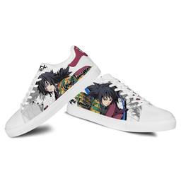 Demon Slayer Giyu Tomioka Skate Sneakers Custom Anime Shoes - 3 - GearOtaku