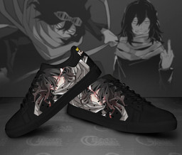 Shouta Aizawa Skate Shoes Black MHA Custom Anime Shoes - 2 - GearOtaku