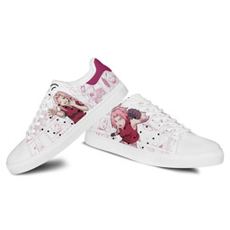Sakura Haruno Skate Sneakers Custom NRT Anime Shoes - 3 - GearOtaku