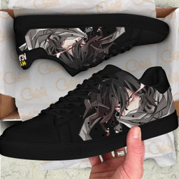 Shouta Aizawa Skate Shoes Black MHA Custom Anime Shoes - 4 - GearOtaku