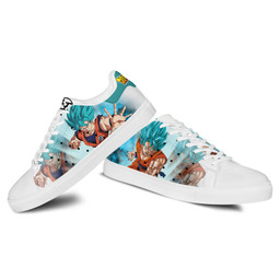Dragon Ball Goku Blue Skate Sneakers Custom Anime Shoes - 3 - GearOtaku
