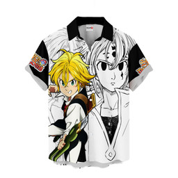 Meliodas Hawaiian Shirts Custom Seven Deadly Sins Manga Anime Clothes NTT1503 NTT150323602A-2-Gear-Otaku