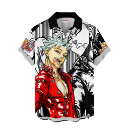 Ban Hawaiian Shirts Custom Seven Deadly Sins Manga Anime Clothes NTT1503 NTT150323601A-2-Gear-Otaku