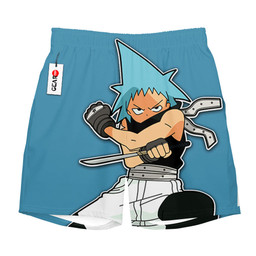 Soul Eater Black Star Short Pants Custom Anime Merch NTT1503 NTT150323804B-3-Gear-Otaku