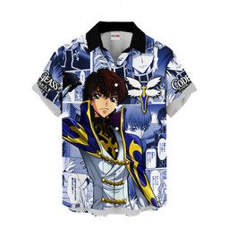 Code Geass Suzaku Kururugi Hawaiian Shirts Custom Anime Clothes NTT2403 NTT240323102A-2-Gear-Otaku