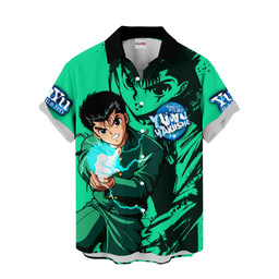 Yu Yu Hakusho Yusuke Urameshi Hawaiian Shirts Custom Anime Clothes NTT2403 NTT240323201A-2-Gear-Otaku