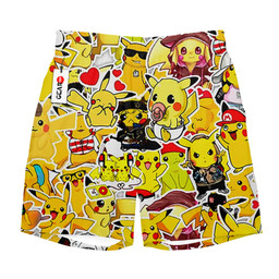 Pikachu Short Pants Custom Pokemon Anime Merch NTT2403 NTT240323302B-3-Gear-Otaku