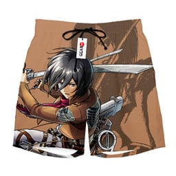Mikasa Ackerman Short Pants Custom Anime Merch NTT1904 NTT190423203B-2-Gear-Otaku
