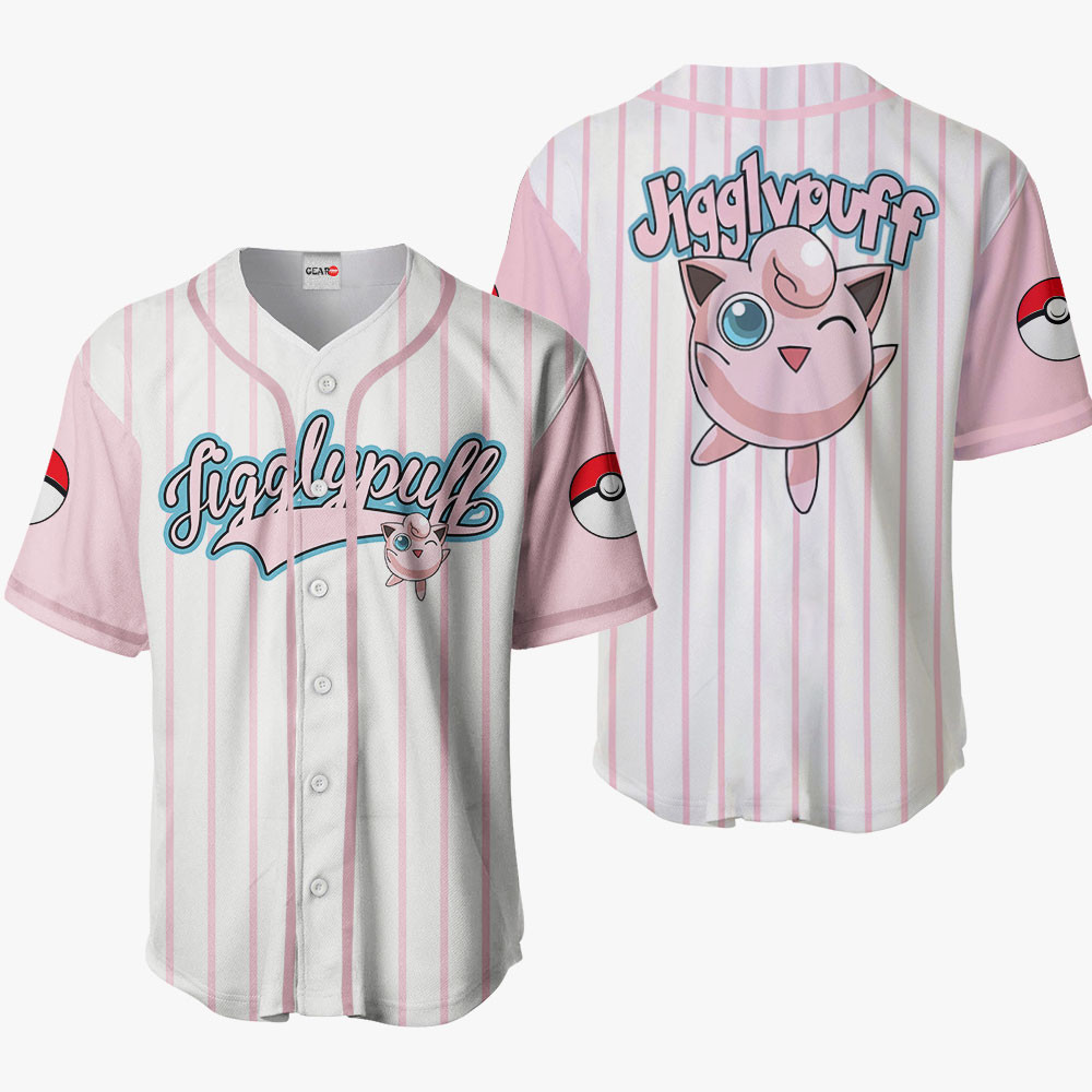 Jigglypuff Jersey Shirt Custom Anime Merch Clothes VA1605 Gear Otaku