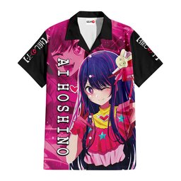 Ai Hoshino Anime Hawaiian Shirts Oshi No Ko Custom Clothes NTT1905 NTT190523203A-2-Gear-Otaku