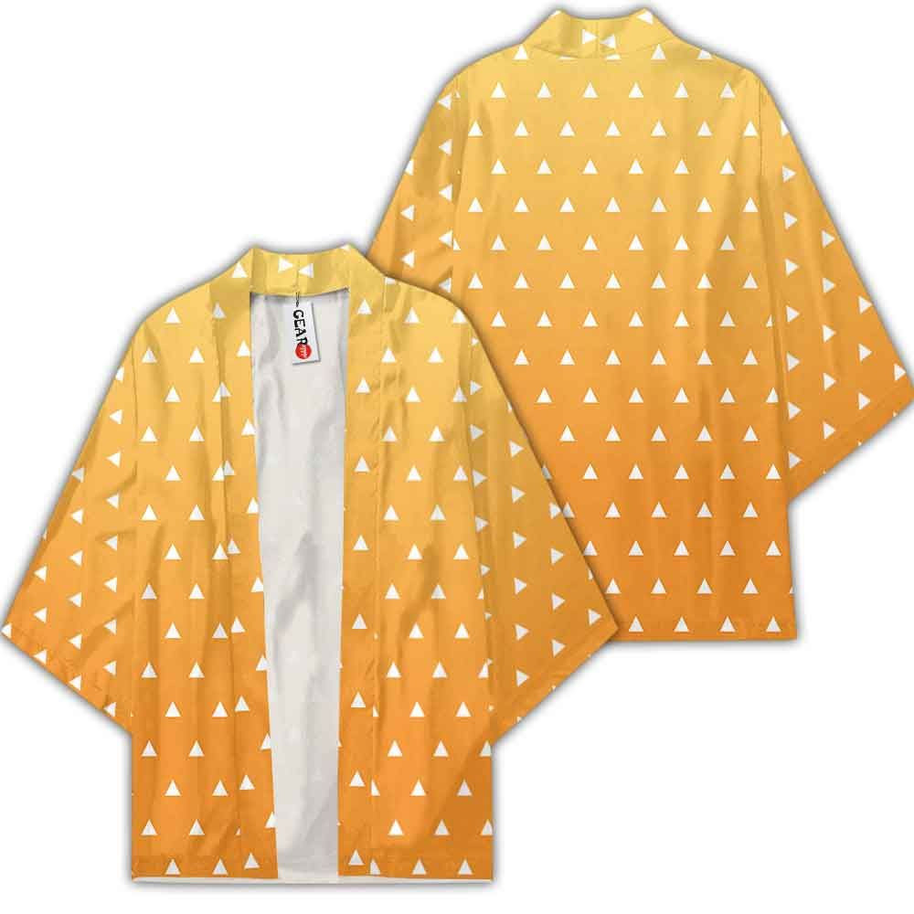 Zenitsu Kimono Uniform Anime Demon Slayer Merch Clothes - Gear Otaku