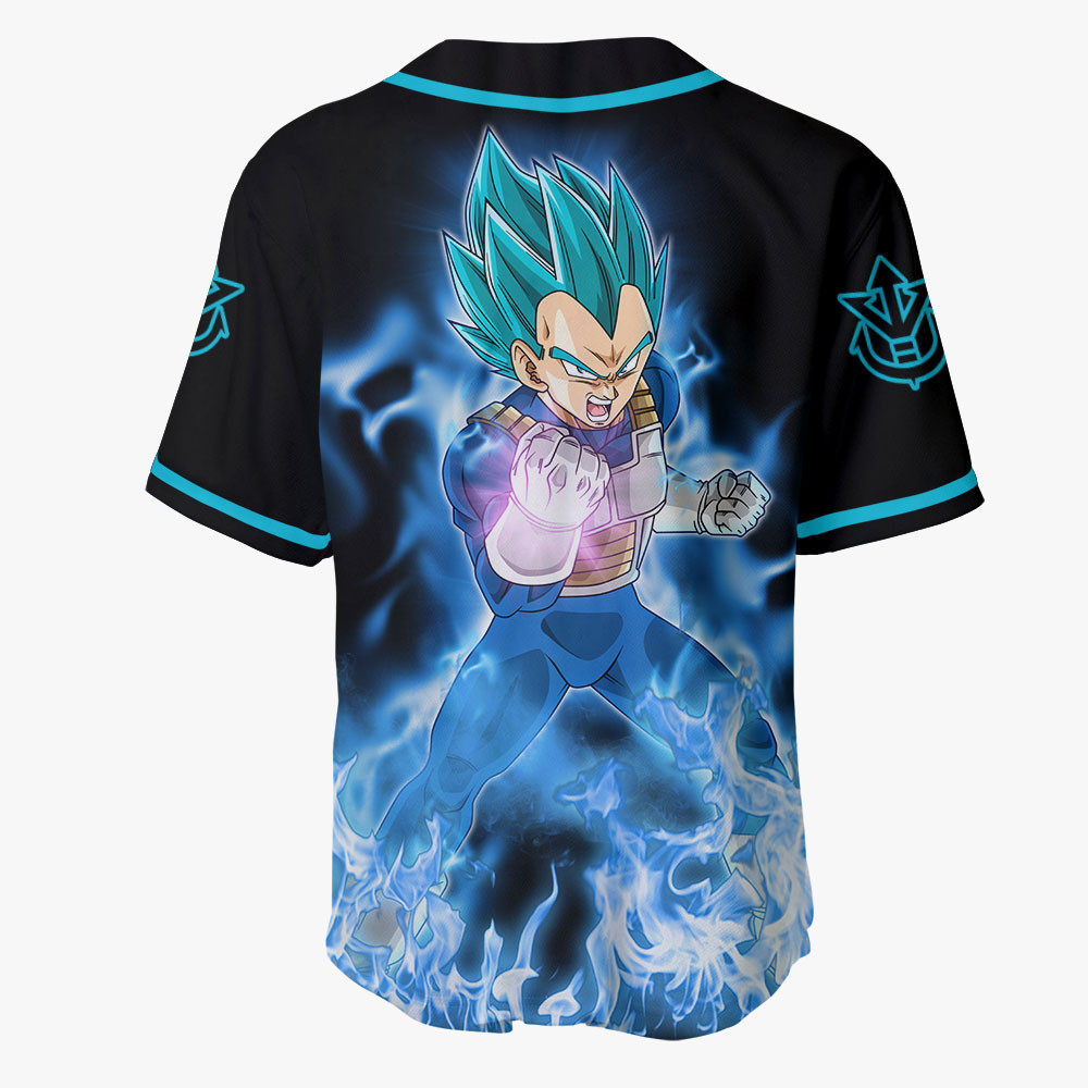 Vegeta Blue Jersey Shirt Custom Dragon Ball Anime Merch Clothes VA2401221010-3-Gear-Otaku