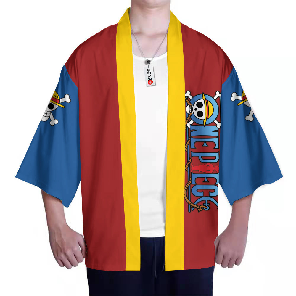 Luffy Gear 5 Kimono Shirts Custom Haori - Gear Otaku