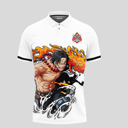 Portgas D Ace Polo Shirt Custom Anime One Piece Merch Clothes for Otaku TT28042210113-2-Gear-Otaku