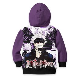 Jujutsu Kaisen Satoru Gojo Kids Hoodie Custom Anime Merch Clothes Gear Otaku
