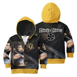Black Clover Yami Sukehiro Kids Hoodie Custom Anime Merch Clothes Gear Otaku