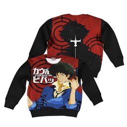 Cowboy Bebop Spike Spiegel Kids Hoodie Custom Anime Merch Clothes Gear Otaku