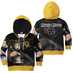Black Clover Yami Sukehiro Kids Hoodie Custom Anime Merch Clothes Gear Otaku