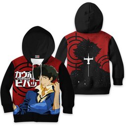 Cowboy Bebop Spike Spiegel Kids Hoodie Custom Anime Merch Clothes Gear Otaku