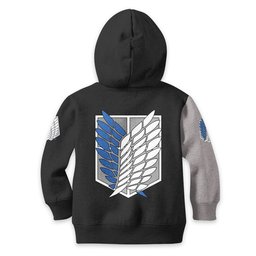 Attack On Titan Eren Yeager Kids Hoodie Custom Anime Clothes Gear Otaku