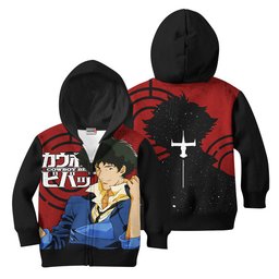 Cowboy Bebop Spike Spiegel Kids Hoodie Custom Anime Merch Clothes Gear Otaku