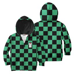 Tanjiro Kids Hoodie Custom Kimetsu Anime Costume PT2811 Gear Otaku