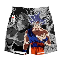 Goku Ultra Instinct Short Pants Custom Manga Anime Merch NTT1503 NTT150323105B-3-Gear-Otaku
