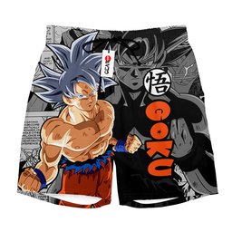 Goku Ultra Instinct Short Pants Custom Manga Anime Merch NTT1503 NTT150323105B-2-Gear-Otaku