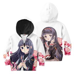 Tomoyo Daidoujii Kids Hoodie Cardcaptor Sakura Custom Anime Costume PT1912 Gear Otaku