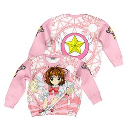 Sakura Kinomoto Kids Hoodie Cardcaptor Sakura Custom Anime Costume PT1912 Gear Otaku