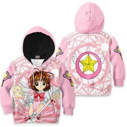 Sakura Kinomoto Kids Hoodie Cardcaptor Sakura Custom Anime Costume PT1912 Gear Otaku