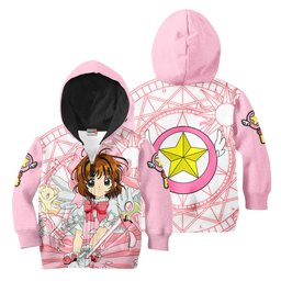 Sakura Kinomoto Kids Hoodie Cardcaptor Sakura Custom Anime Costume PT1912 Gear Otaku