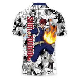 Shoto Todoroki Polo Shirts My Hero Academia Custom Manga Anime Merch Clothes VA090822201-3-Gear-Otaku